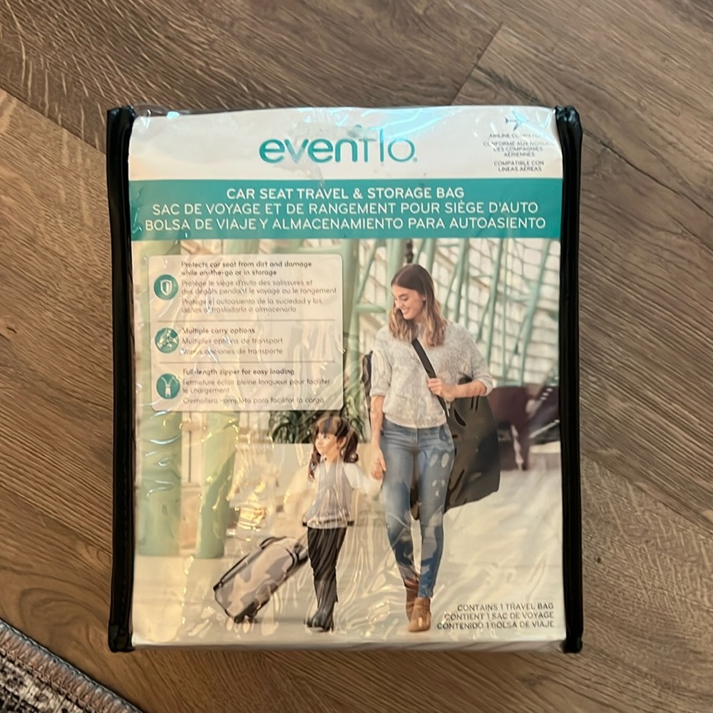 Evenflo car seat travel and storage bag